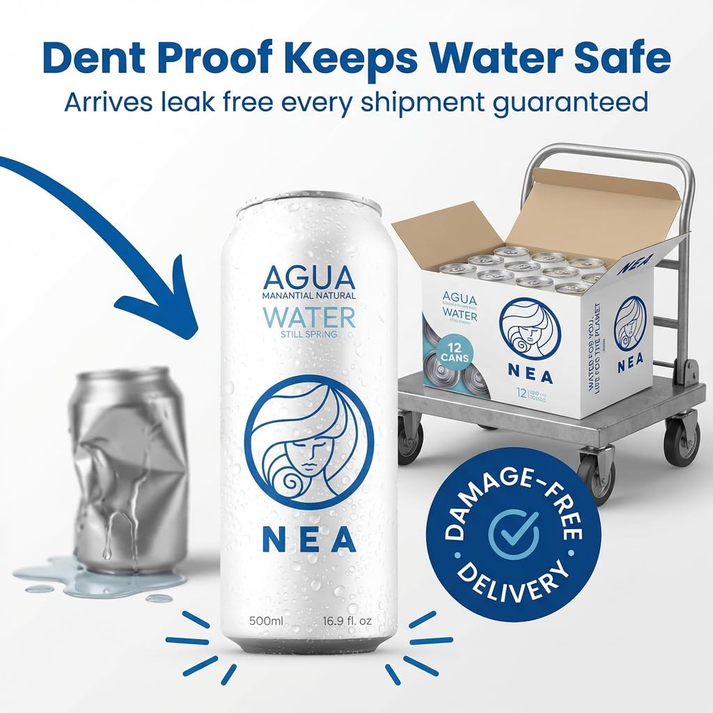 NEA Natural Spring Water - Pure Canned Water from the Austrian