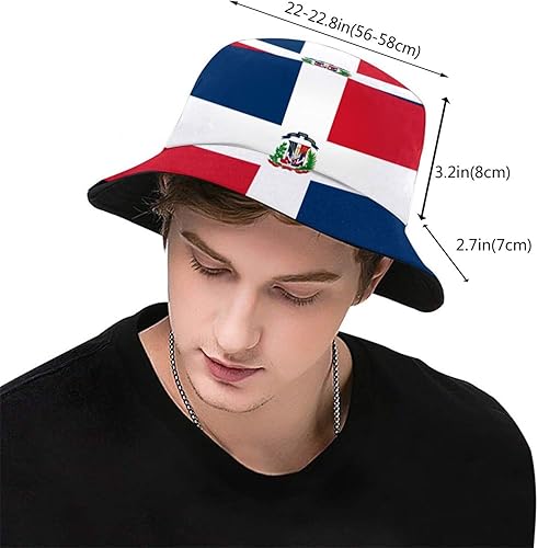 Vista 199 de KiuLoam Sombreros de pescador unisex con bandera, sombreros de pescador plegables para exteriores, verano, viajes, senderismo, playa, gorras