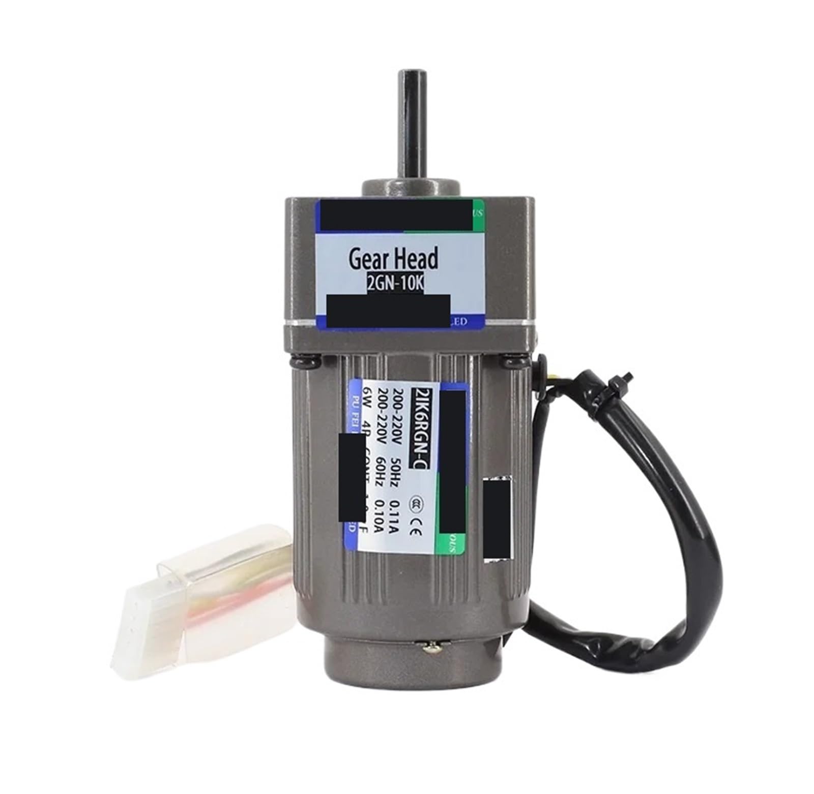 Motor 2IK6GN-C 6W 220V AC-Getriebemotor mit Drehzahlregler, einstellbare Drehzahl, CW-CCW-Einphasenmotor US-52-Regler(2GN50K 0-25RPM)