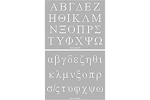 Aleks Melnyk No.83 Metal Greek Alphabet Stickers
