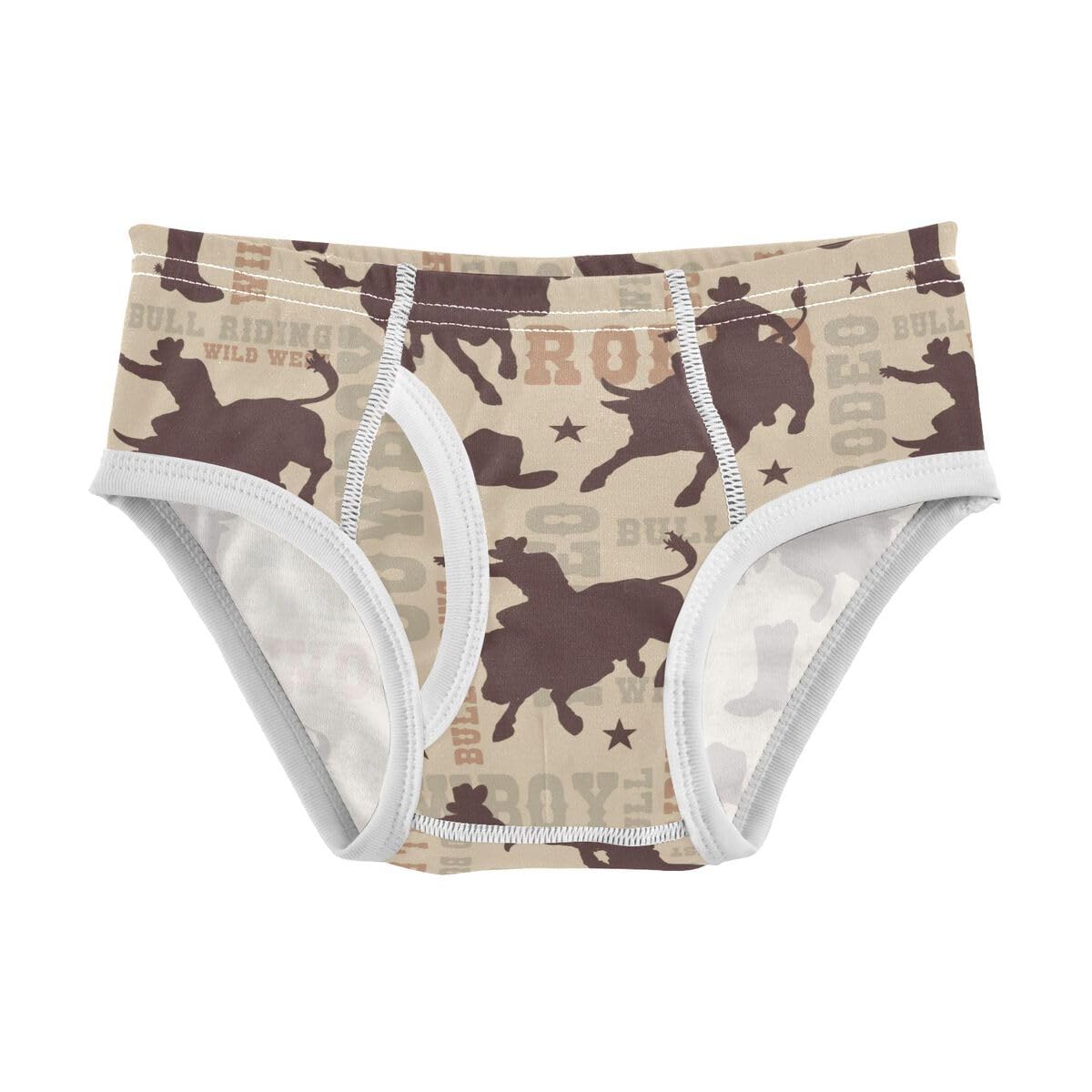 Vozoza 100% Cotton Boys Underwear Breathable Boys Briefs Toddler Underwear Size 2t-8y, 1-Pack