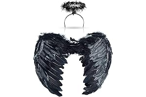 Angel Wings For Kids,Angel Wings and Halo Headband For Kids Costumes, Feather...