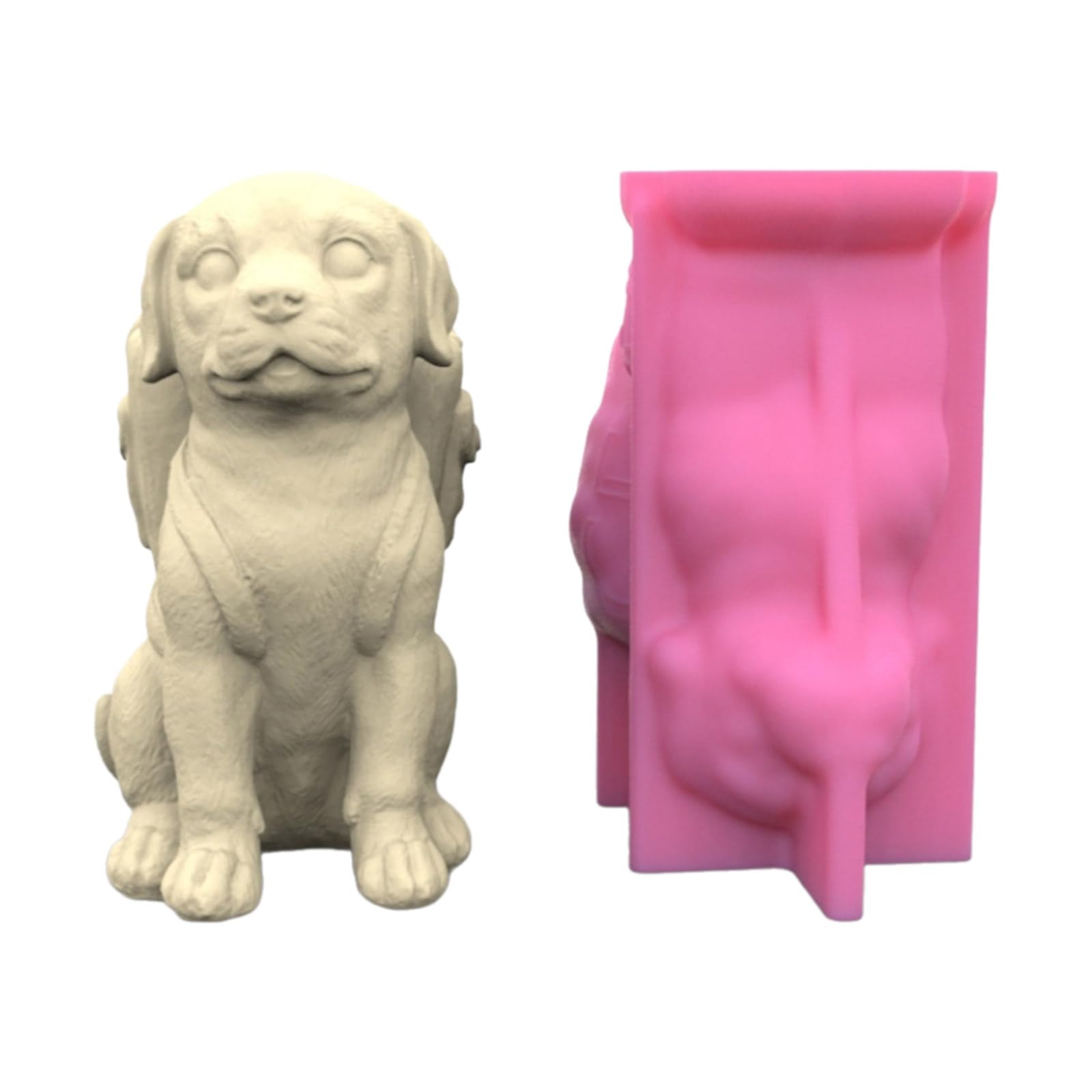 Moule silicone pot de fleur chien pour création de jardinière artisanale unique