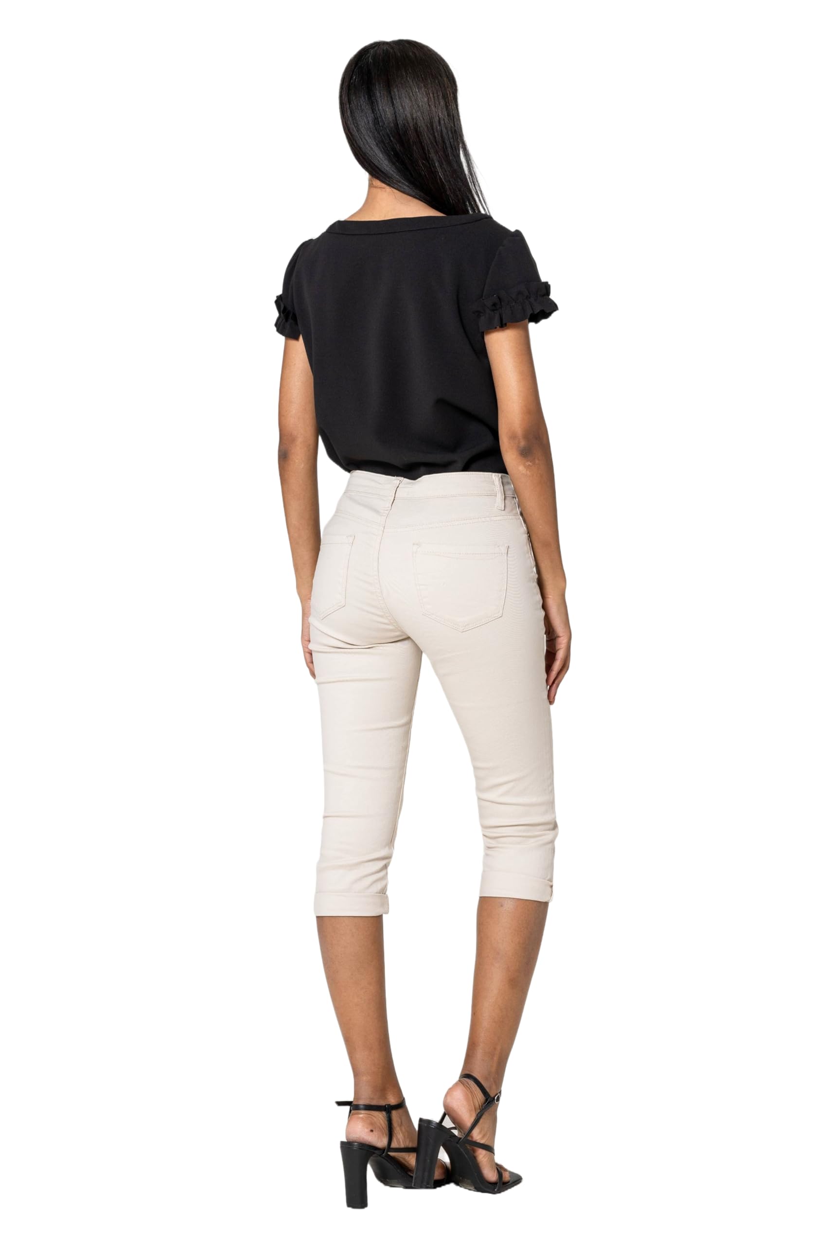 Nina Carter P230 - Jean pour femme - Coupe skinny - Taille haute - Pour l'été