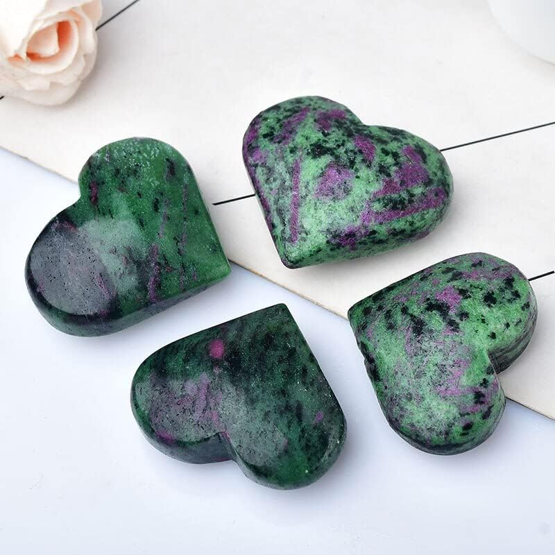 天然緑簾石ハート型手彫りポリッシュラブクリスタルお土産家の装飾グッズギフト