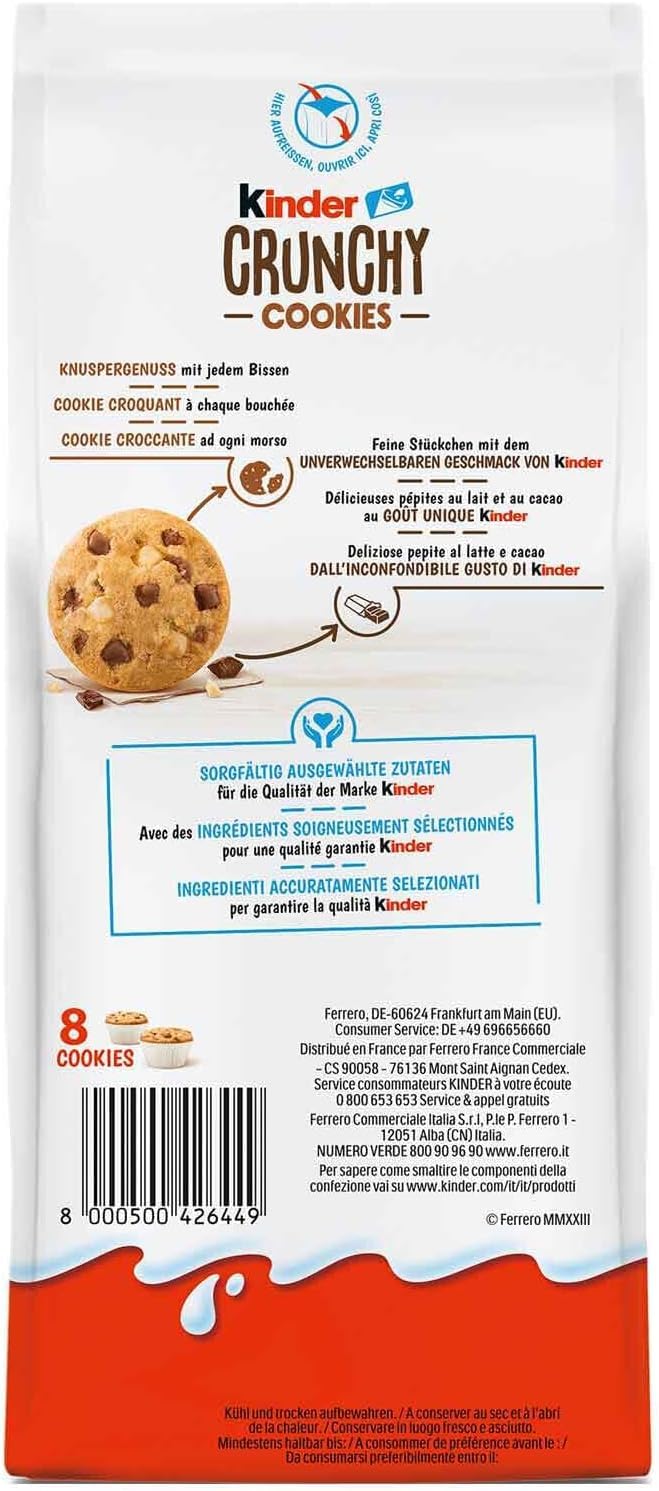 Galletas crujientes para niños, galletas crujientes con leche y cacao, 12 x 136 g + polpa italiana gourmet 400 g