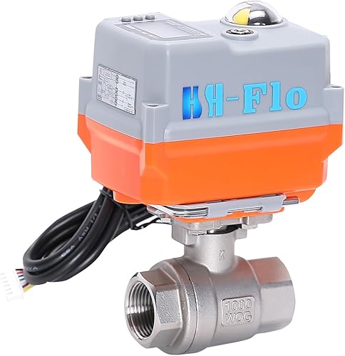 12 "24VDC110VAC220VAC 4-20ma0-10V DN15 2 Way CF8 CNPT Válvula de bola motorizada de control integral proporcional (110-230VAC 4-20Ma)