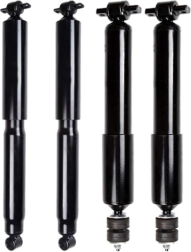 ECCPP - Amortiguadores delanteros y traseros para Chevrolet Express 2500 Express 3500 compatible con 344385 37164 911086