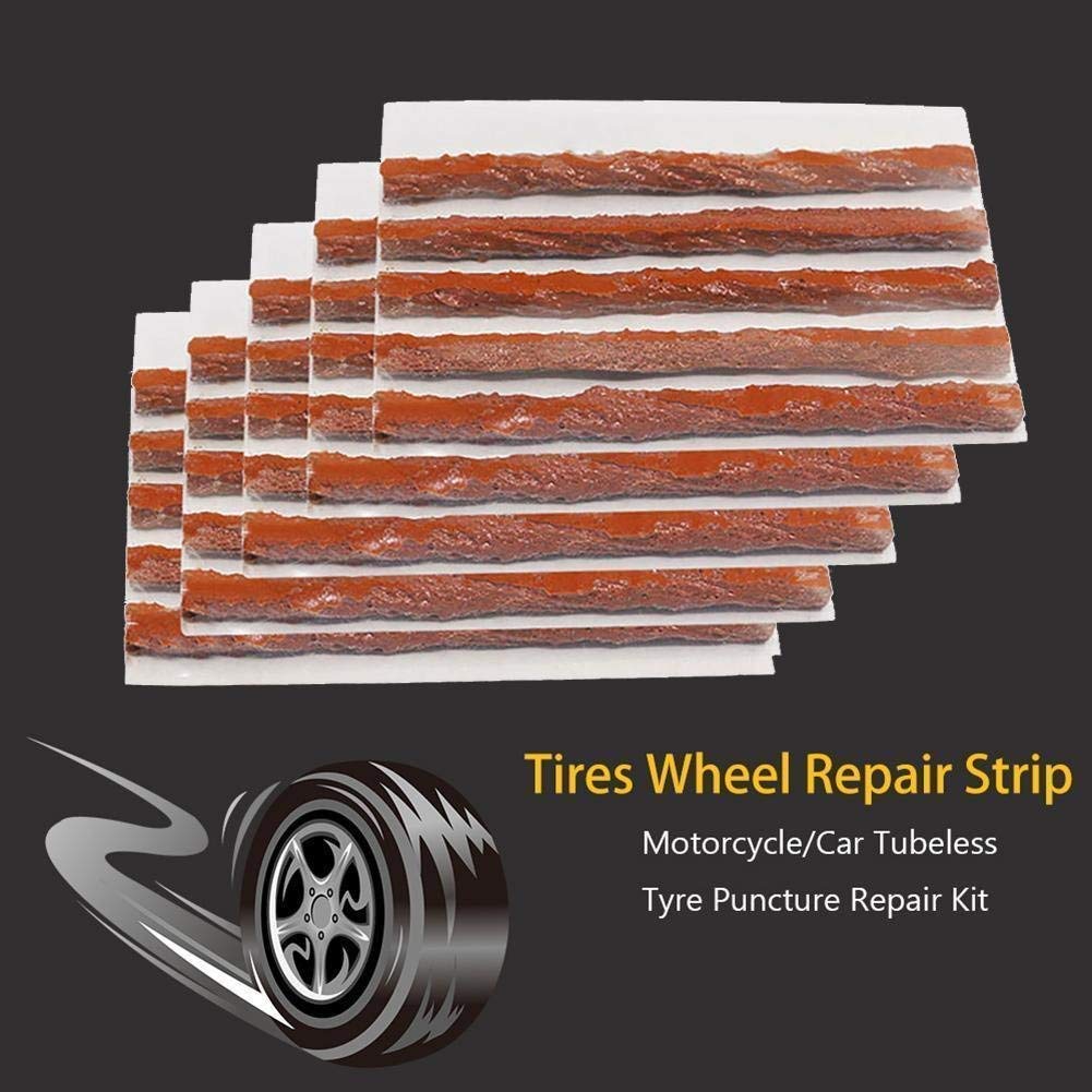 ikis 30 X Tubeless Tyre Puncture Repair Strips/Plugs for Car/Bike Use