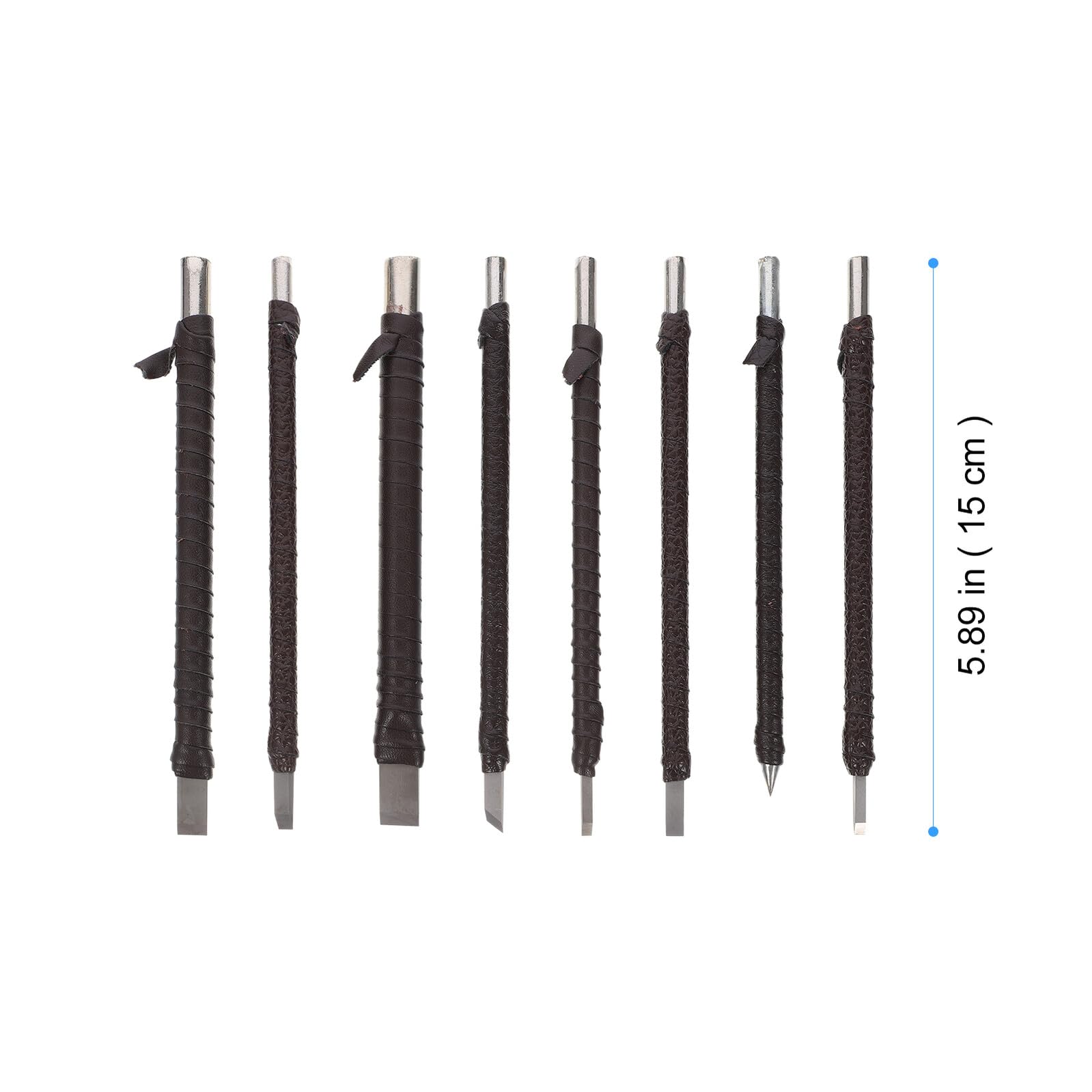 Kit di Strumenti per Intaglio del Legno con Borsa per Conservazione Robusta 8 Pezzi in Acciaio Antiruggine per Principianti e Artigiani Intaglio Legno Fai da Te