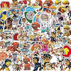 Vinilos Para Maletas Infantiles Pegatinas Patrulla Canina, 100PCS Patrulla Canina Stickers, PAW Patrol Graffiti Vinilo Impermeables Pegatinas, para Ordenador Skate Snowboard Maletas Casco, Stickers Regalos para Infantiles