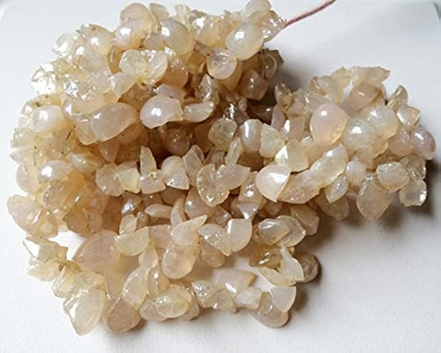 Pierre de lune pêche naturelle en perles brutes de 6mm à 17mm pour DIY