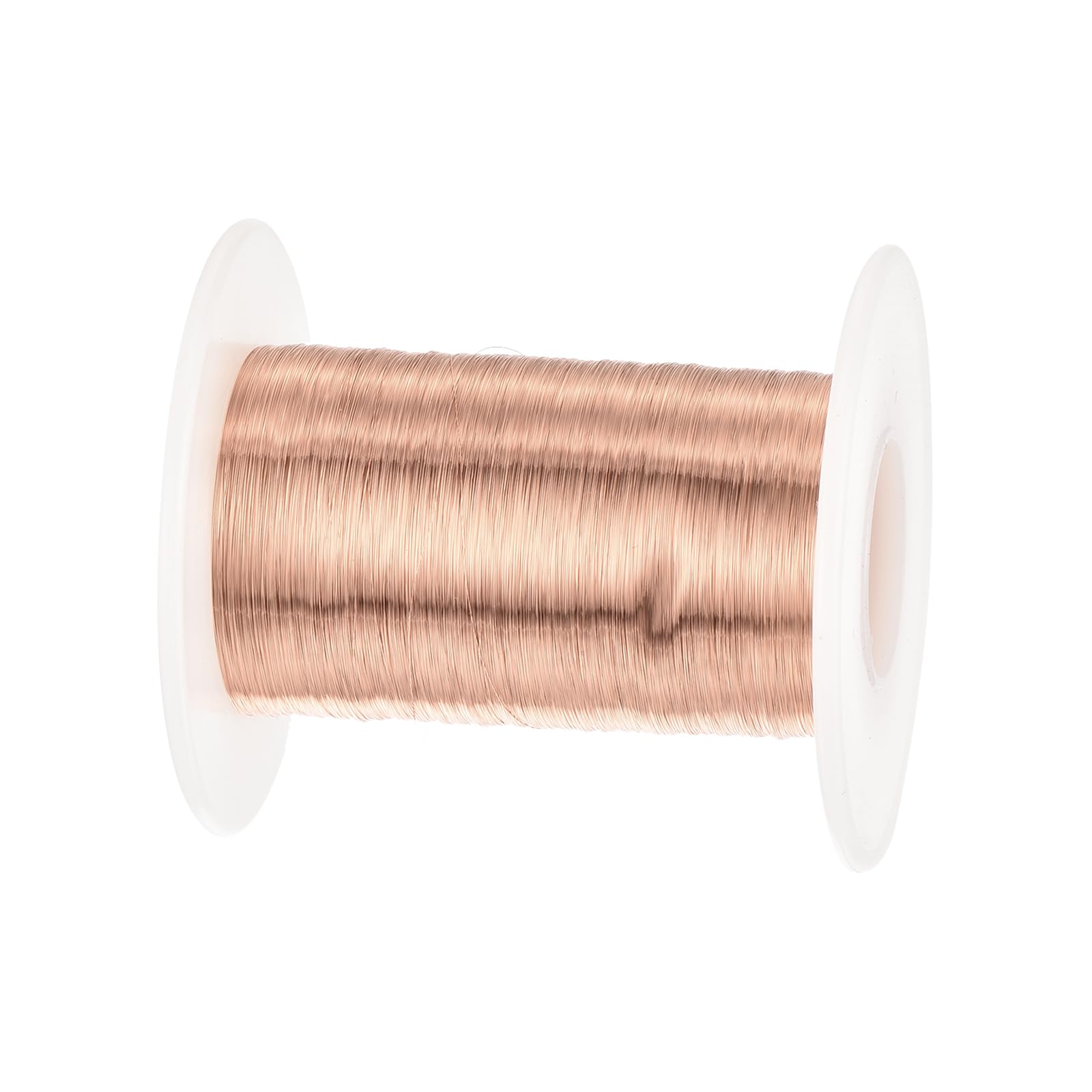 sourcing map Fil magnétique de 0,08 mm - 2200 m - Fil de cuivre émaillé - Fil d'enroulement magnétique - 100 g - 155 C - Pour transformateurs et inducteurs