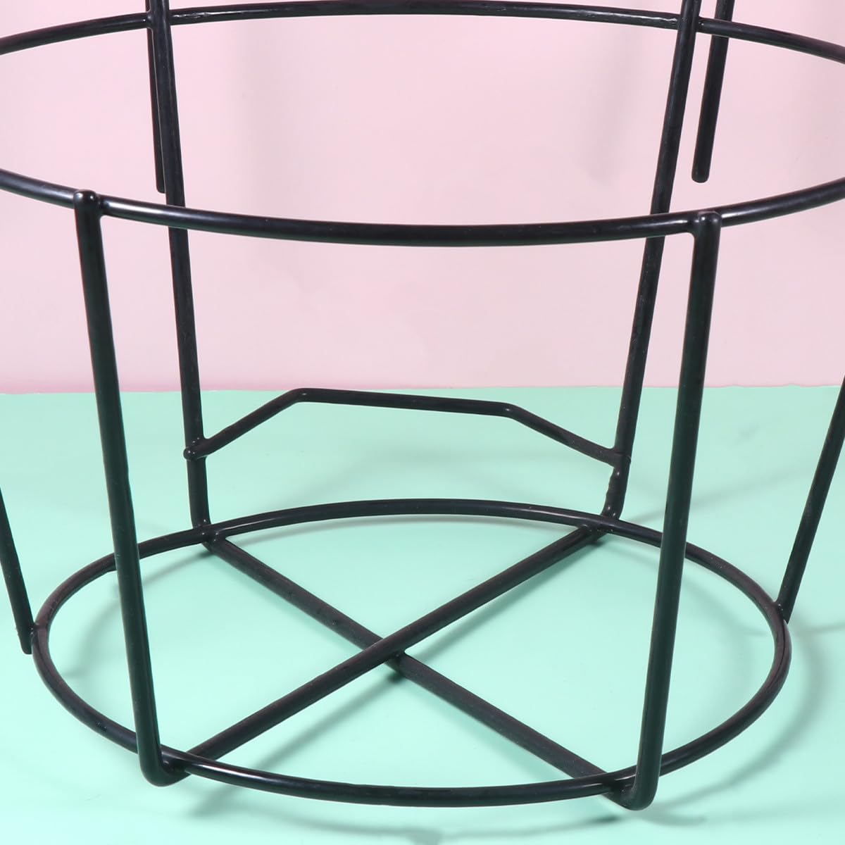 Operitacx Soporte Colgante Estable y Elegante de Hierro 2piezas para Macetas Diseño Hueco para del Hogar y Jardín