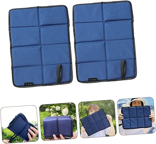 Miniatura 7 de Toddmomy Cojín plegable para exteriores, 4 piezas, cojines de asiento al aire libre, cojín de asiento portátil, impermeable, tapete de picnic,