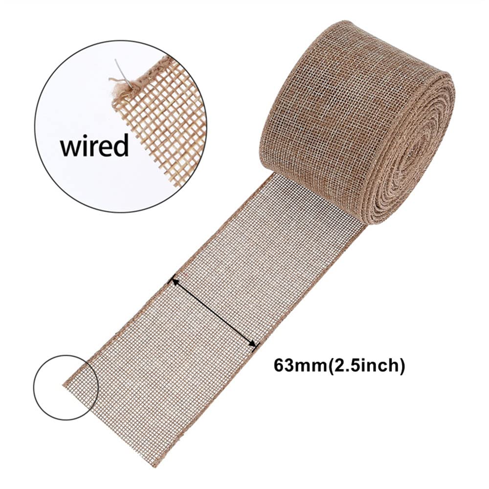 Wstążka jutowa wstążka jutowa rustykalne wykończenie do pakowania prezentów bukiet ślubny kokardy DIY rzemiosło dekoracja na imprezę 10 jardów/rolka