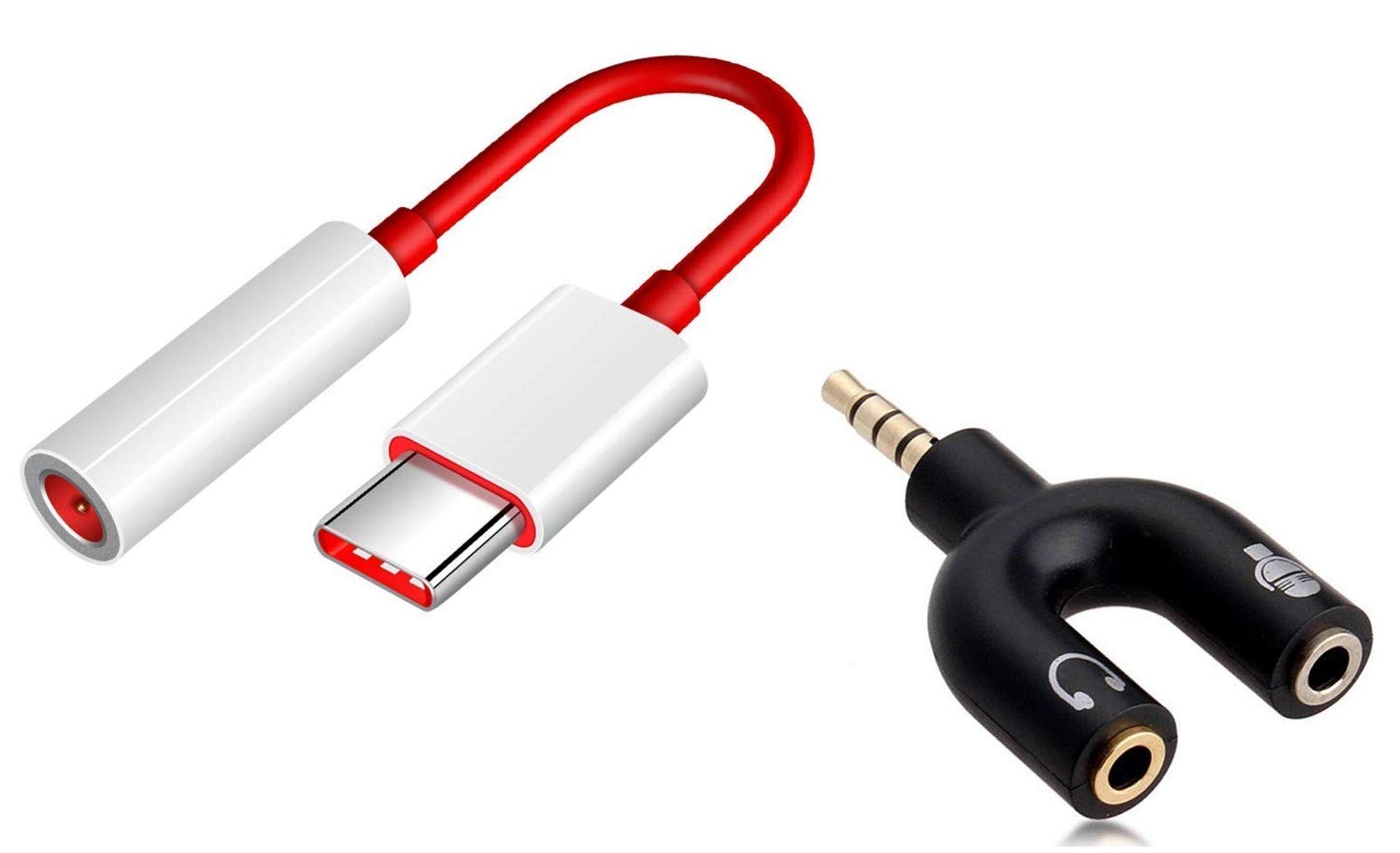 BLAXSTOC 3.5mm Audio Jack to Headphone Microphone Splitter Converter Adaptor for OnePlus Devices 6 6T 7 7T 8 8T & All Type C Smartphones Devices.-image-43