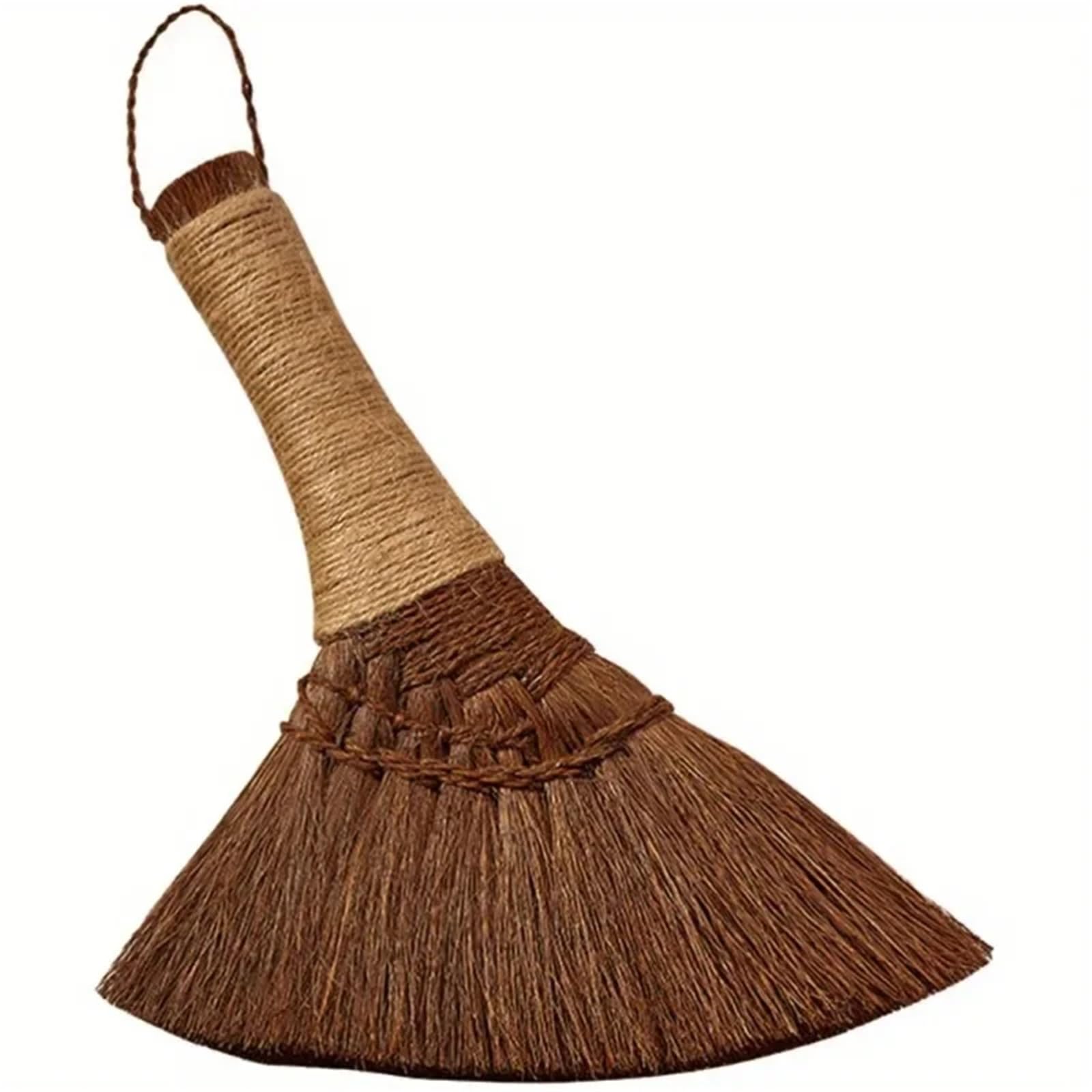 Palm Broom 1 PC Small Broom Bamboo Hand Palm Heavy Duty Brooms Cleaning Accessory Short Handle Desk Dust