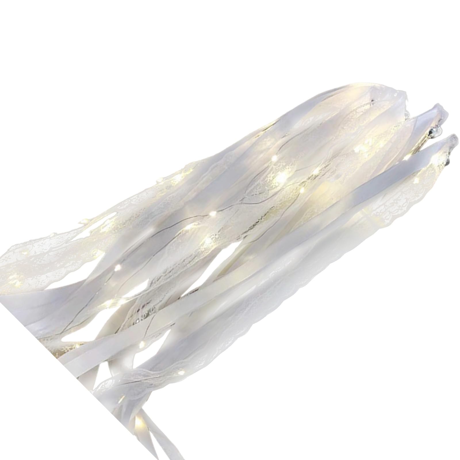 Buxuaaaa Vibranting Designs Party Streamers with Bells 10 Packs Fashion Accessory for Weddings Supplies and Festival Occasion Party Glowing Ribbon
