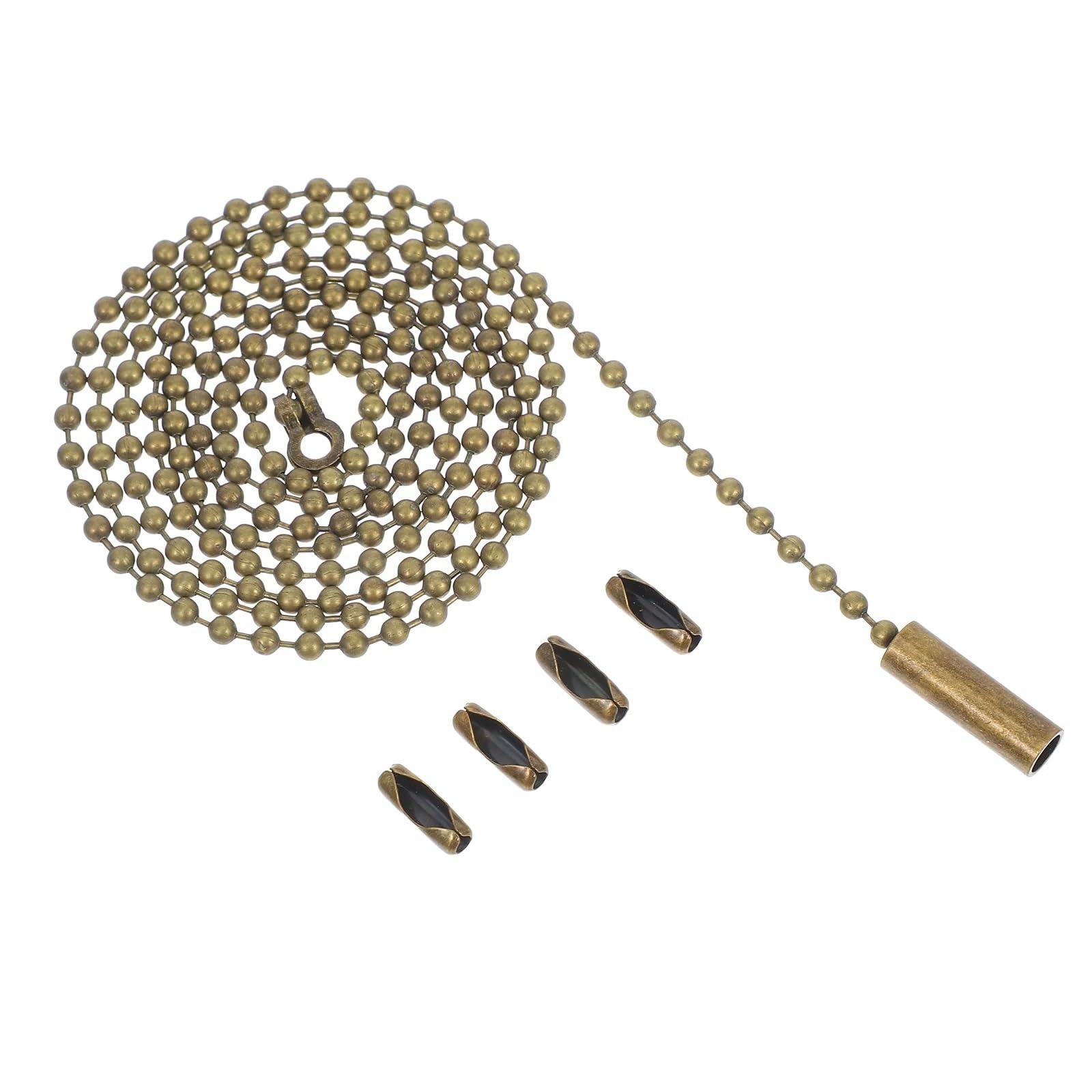 Gwyzax Fan Pulls for Ceiling Fans 12pcs Dark Brown Beaded Ceiling Fan Pull Chain Switch for Light Fixtures Decorative Accessory