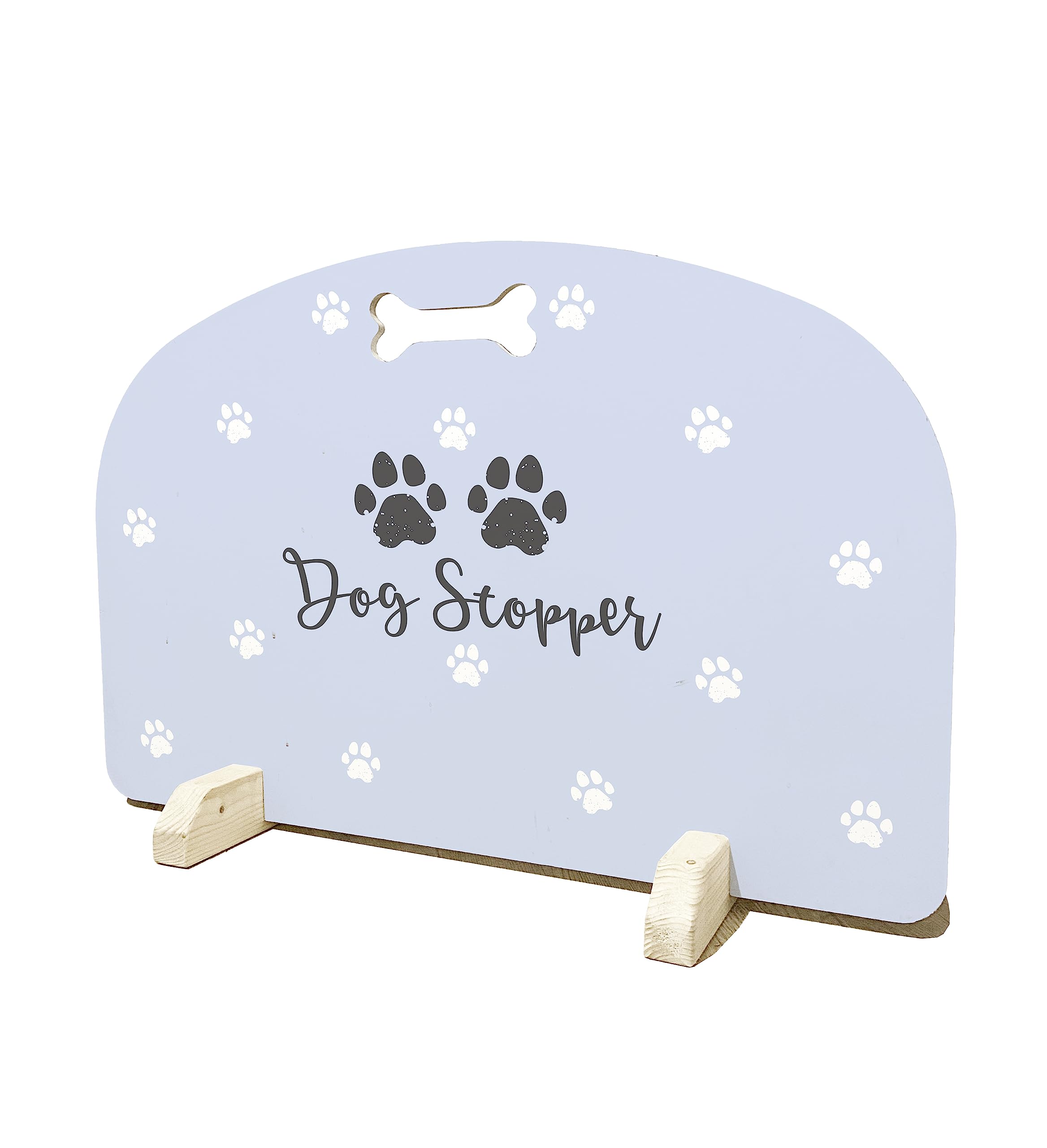 Dog Stopper - Stair Gate, Pet Barrier, Door Stopper, Puppy Stopper, Freestanding Stair Gate (Blue, 81cm)