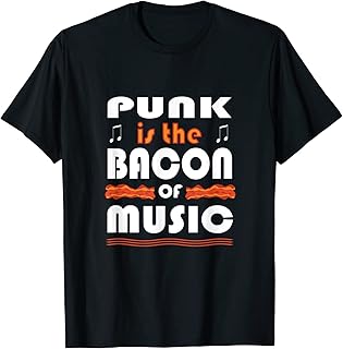 VidiAmazing Punk is The Bacon of Music Band T Shirt ds1525 T-Shirt