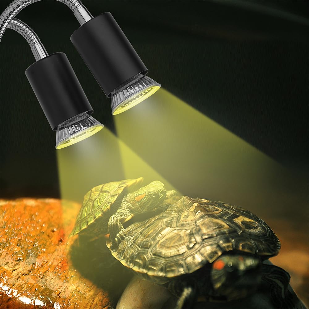 Lampada Riscaldante Per Tartarughe A Due Teste - UVB E Calore, Per Acquari E Terrari - Foto 7