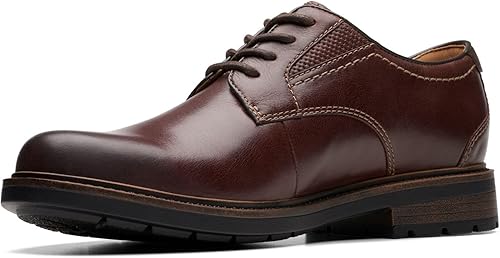 Clarks Men's Un Shire Low Brown Leather 9 Medium