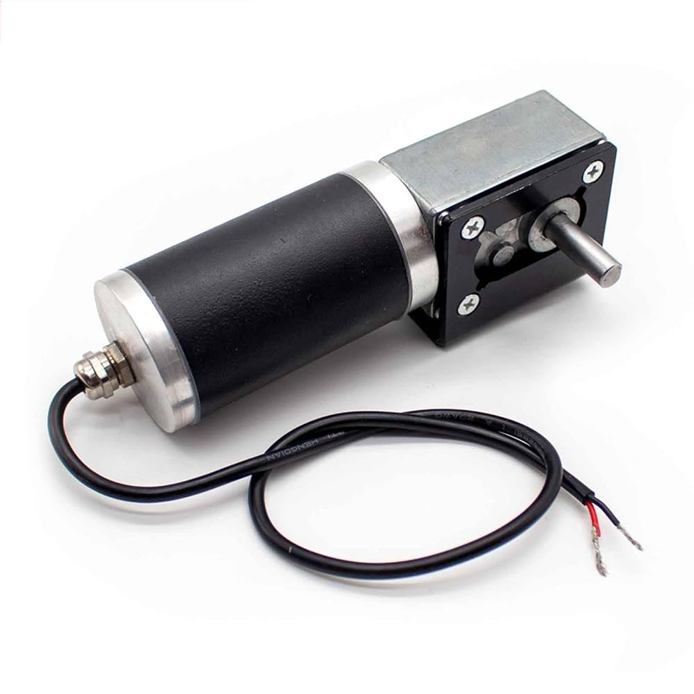 Amazon.co.jp: Jieoto DC 12-24V 金属ウォームギア減速機