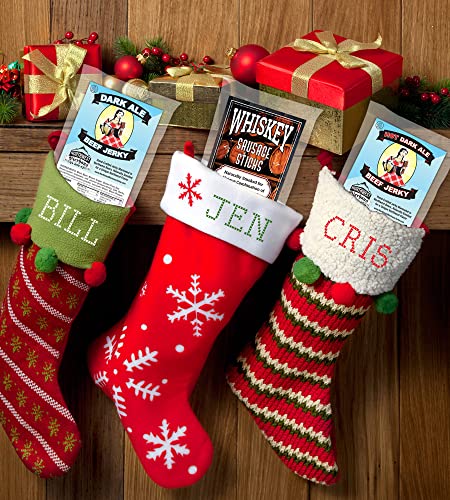 Whiskeyjerky.com, Beef Jerky And Sausage Sticks Marinated In Whiskey, Variety 3-Packs, Jerky Gifts For Men (Orig & Habanero Whiskey Jerky/Beer Sausage) #TOP3