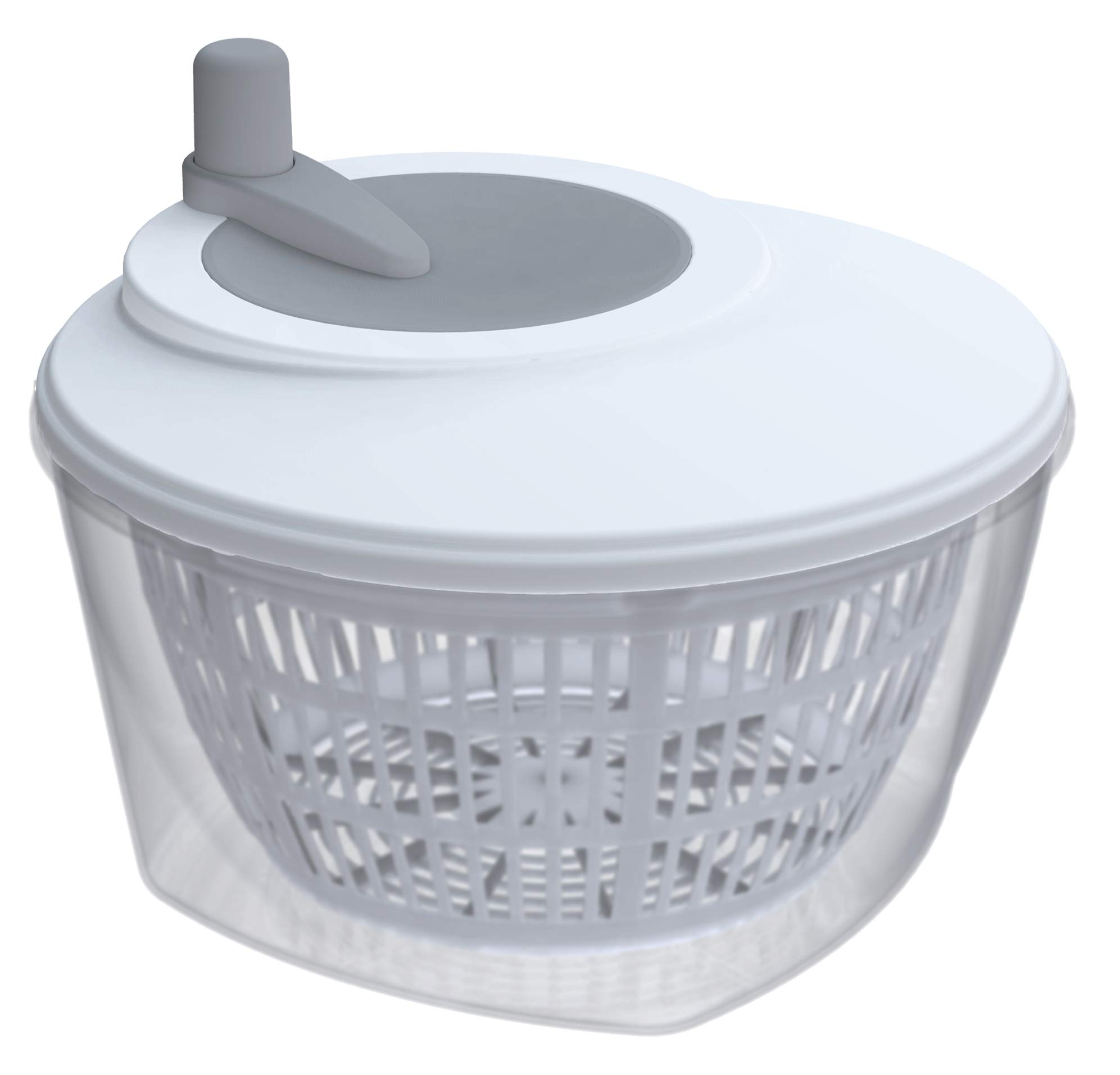 Mongarid 2083C05 Rolly Salad Spinner, Plastic, White