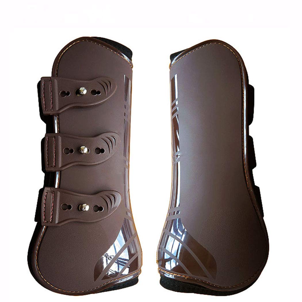 Open Front Jumping Tendon Horses Boots, Secure Leg Protection, Lightweight and Tough Dressage Horse Riding Equestrian Equipment