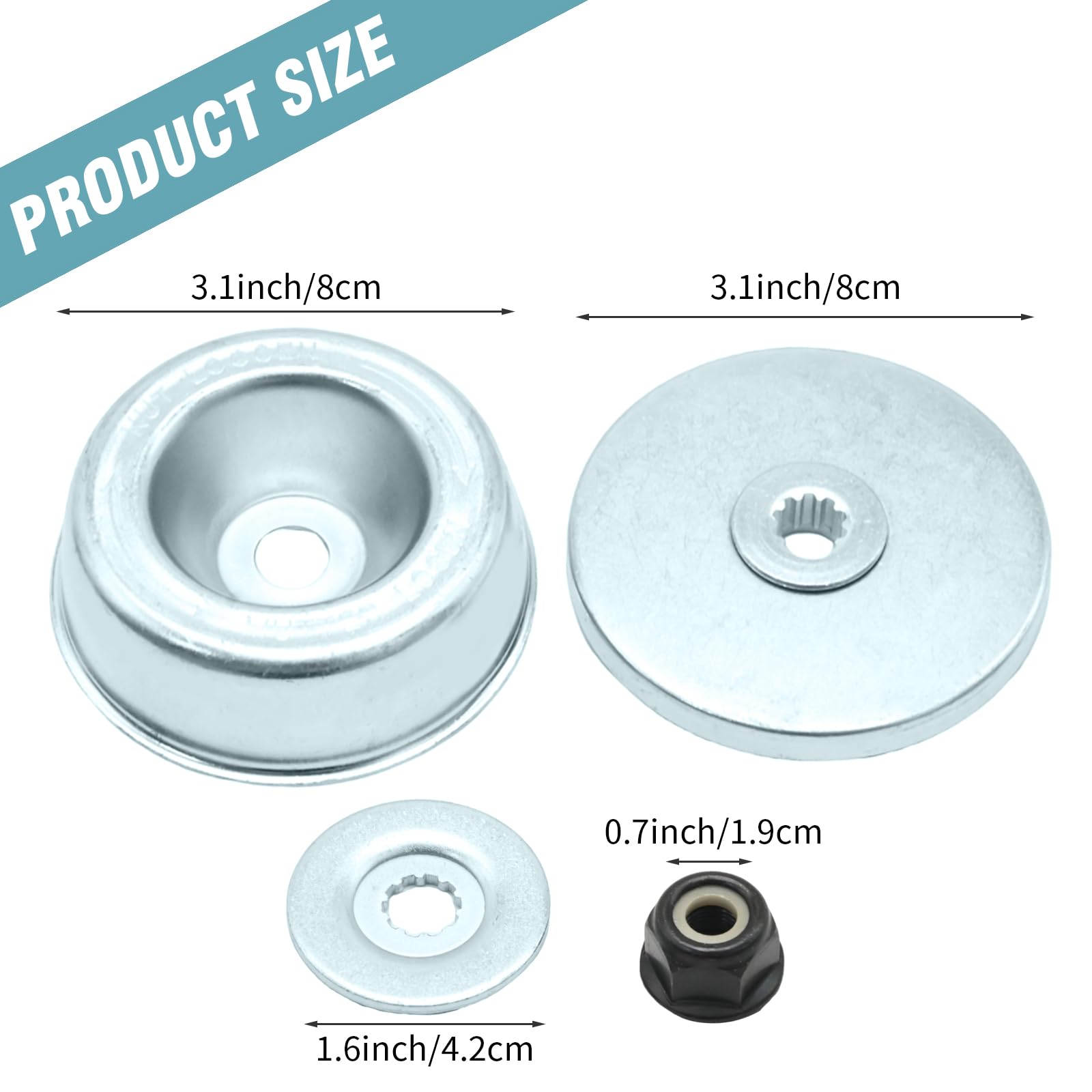 Hoypeyfiy 4126-713-3100 Laufteller Zubehör Kit, Ersatz für Stihl FS Serie FS55 FS55R FS36 FS44 FS56 FS80 FS90 FS120 FS200 FS250