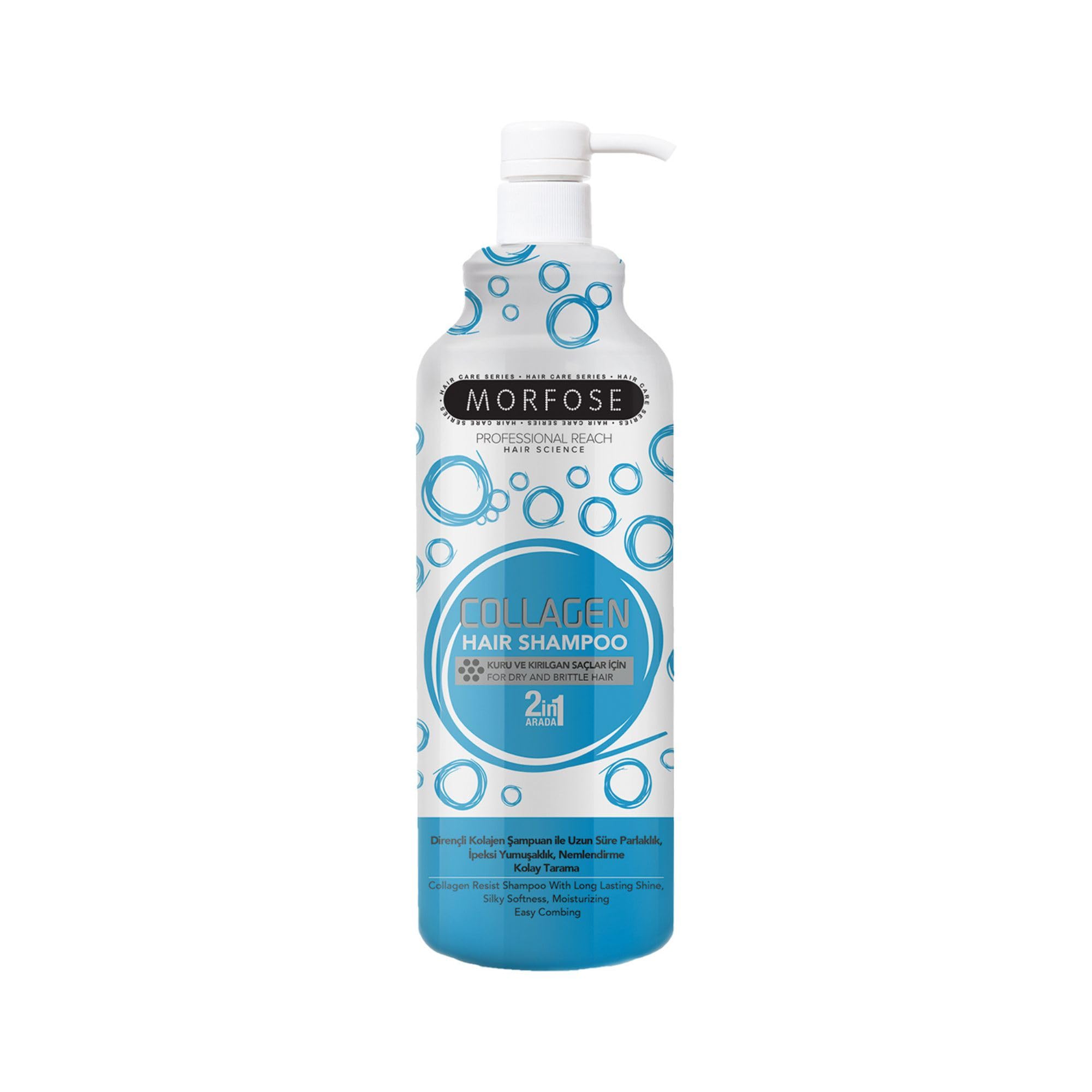 Morfose Hair Shampoo 1000ml, Colour Protection, Hydrating & Nourishing Shampoo for Coloured and Highlighted Hair, Silky Softness & Easy Combing (Collagen)