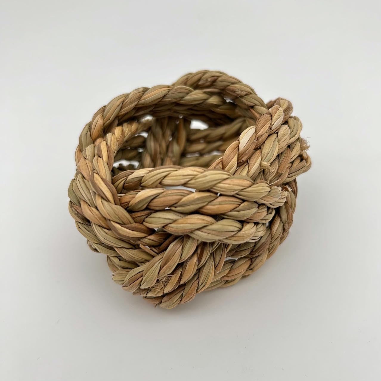 Elegantes Anillos De Servilletas Paquete De 100 Servilleteros Personalizados De Bambú y Paja para Banquetes De Hotel Festivales Fiestas y Bodas De Color Sólido