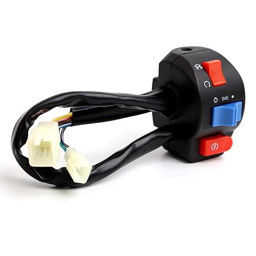 Miniatura 8 de Minho Interruptor de freno de disco de aluminio impermeable de 78 pulgadas de 0.866 in con mango lateral derecho + freno de tambor izquierdo Swith