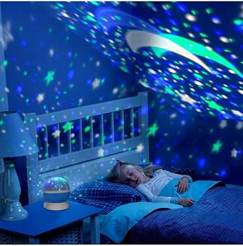 Mobee Dönen Star Master Renkli Yıldızlı Gökyüzü Projeksiyon Gece Lambası