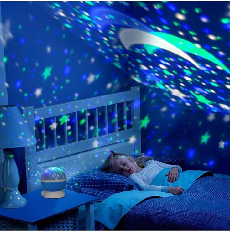 Mobee Dönen Star Master Renkli Yıldızlı Gökyüzü Projeksiyon Gece Lambası