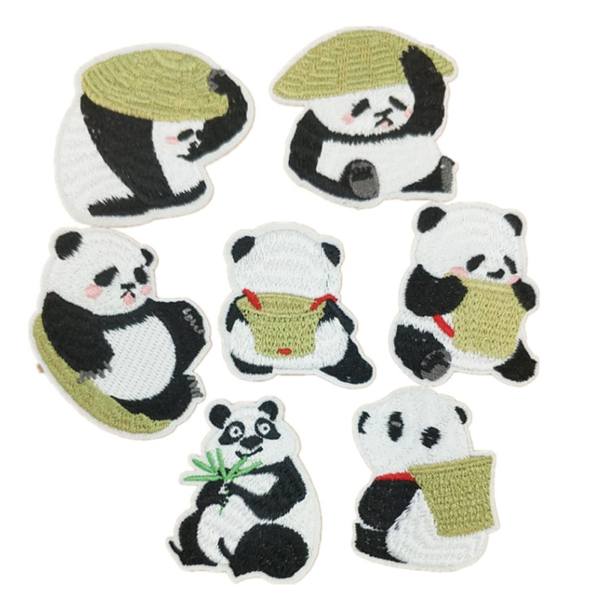ARTIBETTER 3 Sätze Panda Patches Set Cartoon Panda Applikationen Zum Aufbügeln Und Aufnähen Für Kleidung Taschen Jeans Und Kunstprojekte Bunte Stickers Für Diy Dekoration 14 Stücke * 3