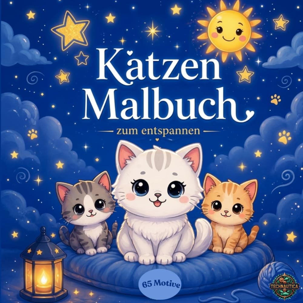 Katzen Malbuch: 64 süße Katzenmotive zum ausmalen, Malbuch für Katzenfans, Alltag mit Katzen, Kreatives Malbuch für Kinder und Erwachsene
