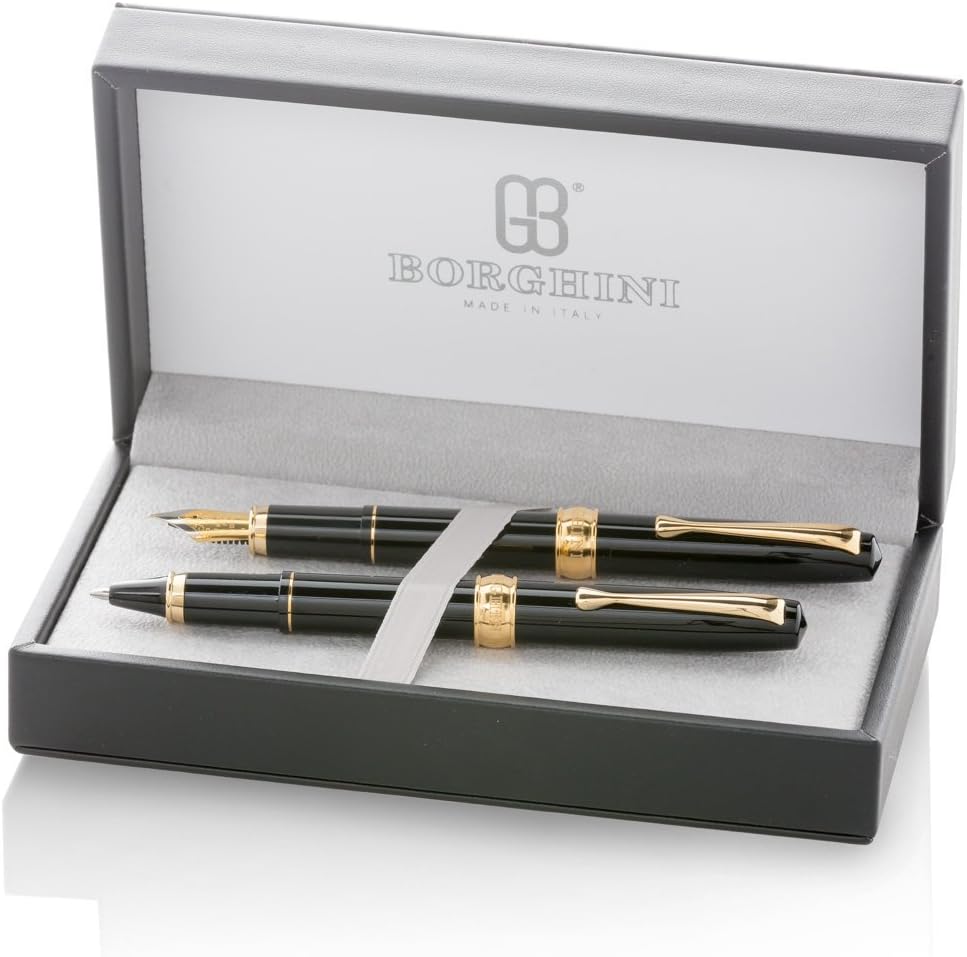 P40/4 Pen Set Polished Black