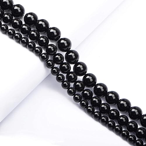 Miniatura 4 de AD Beads Cuentas sueltas redondas de piedras preciosas naturales de 15 pulgadas para pulseras, collares, aretes, manualidades de bricolaje (0.315in,