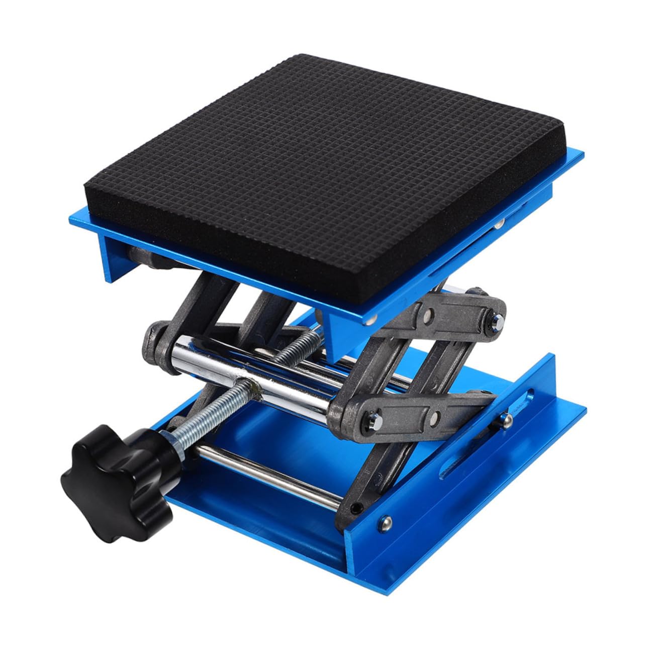 Elevadora de Laboratorio Ajustable de Aluminio con Antideslizante y Esponja Amortiguadora Carga Estática para Uso Carpintería y Equipos Científicos