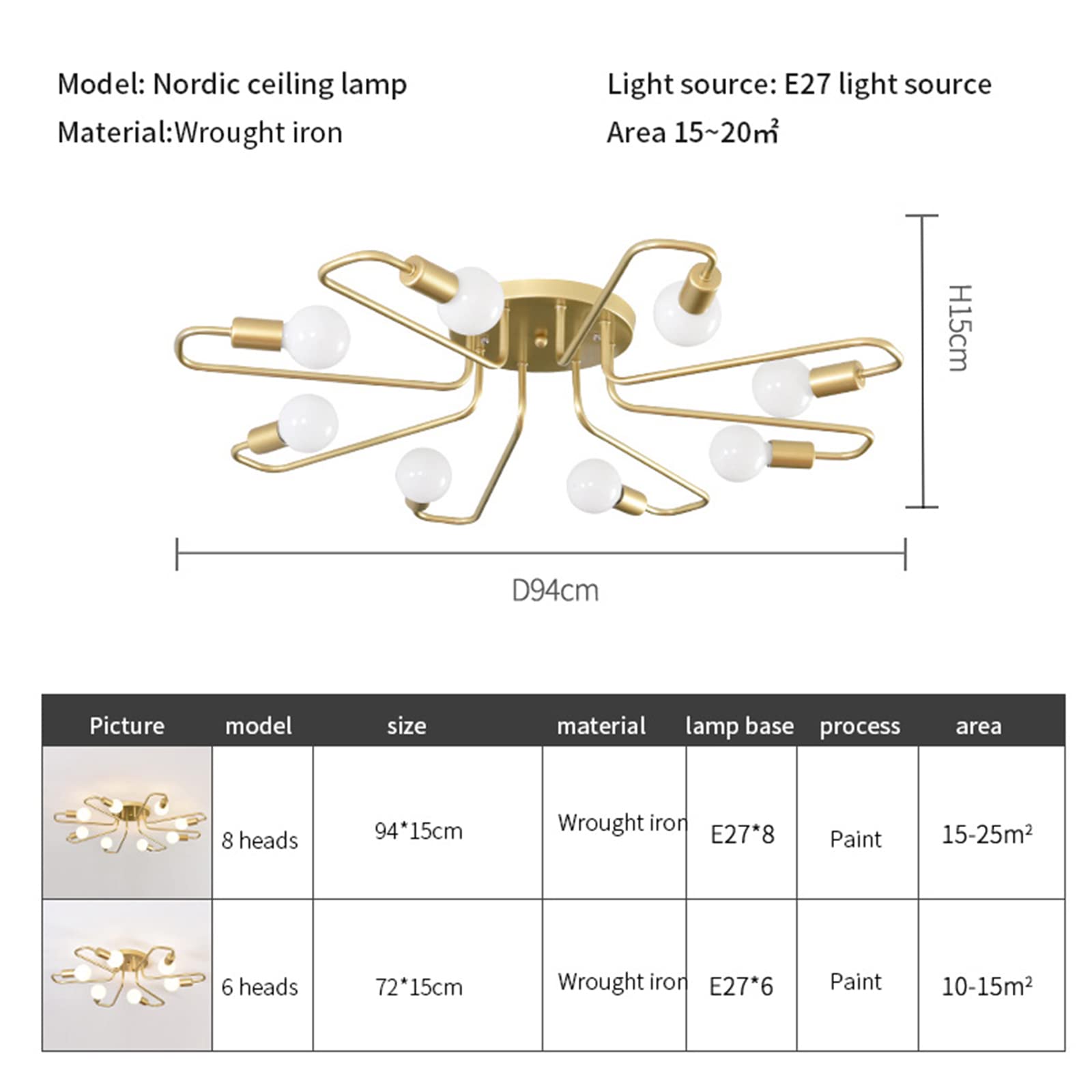 KCO Lustre Spoutnik Pour îlot De Cuisine Moderne, Lustre Verre Spoutnik 8 Lumières, Luminaire Suspension Boule Pour Le Salon, L'îlot De Cuisine Et La Salle à Manger