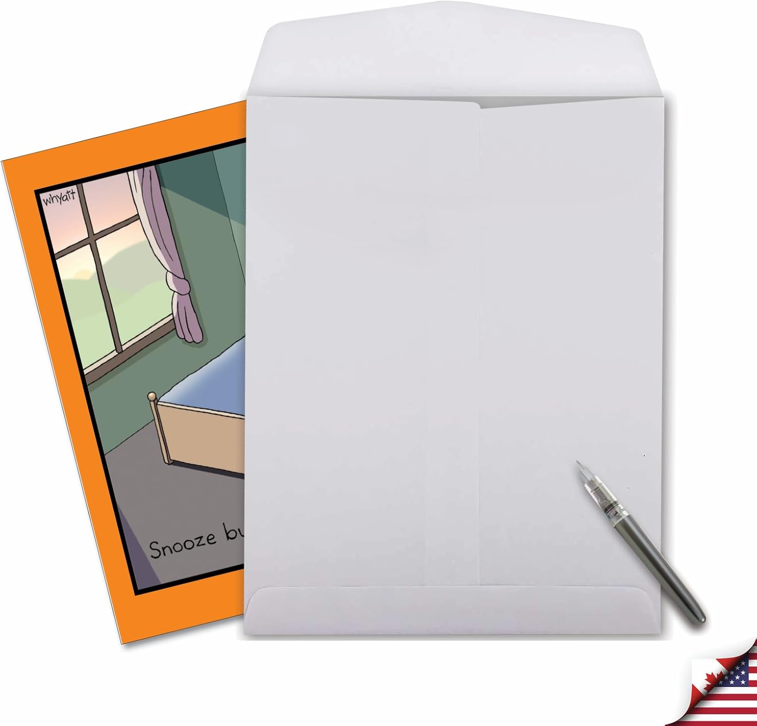 NobleWorks - Oversize Funny Birthday Paper Card 8.5 x 11 Inch with Envelope (1 Pack) Large Jumbo Bday Snooze Button J6396BDG - Image 4