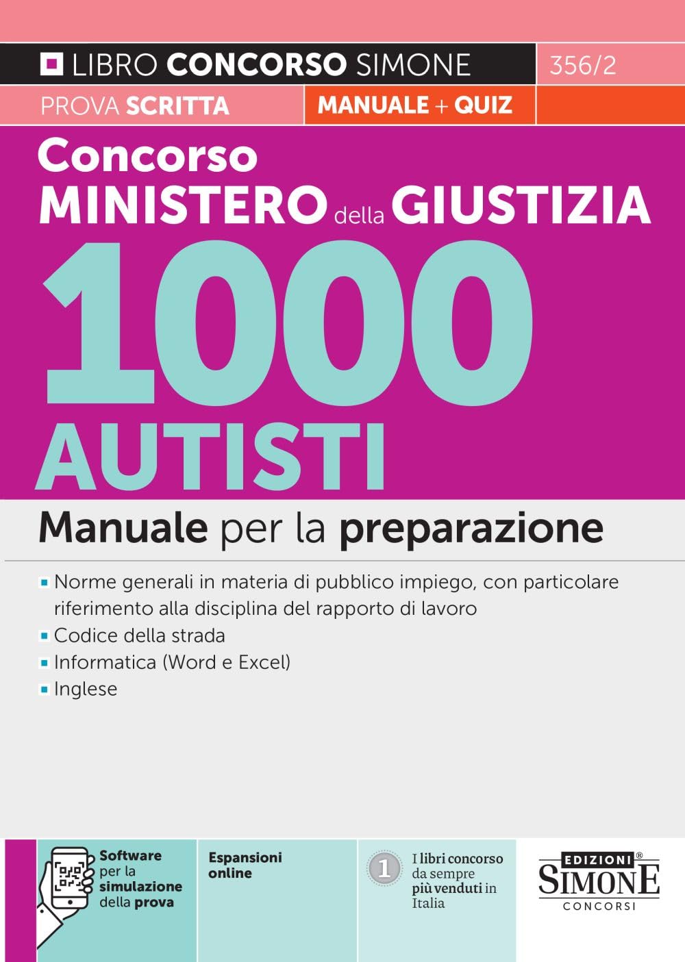 Concorso Ministero della Giustizia 1000 Autisti - Manuale per la preparazione