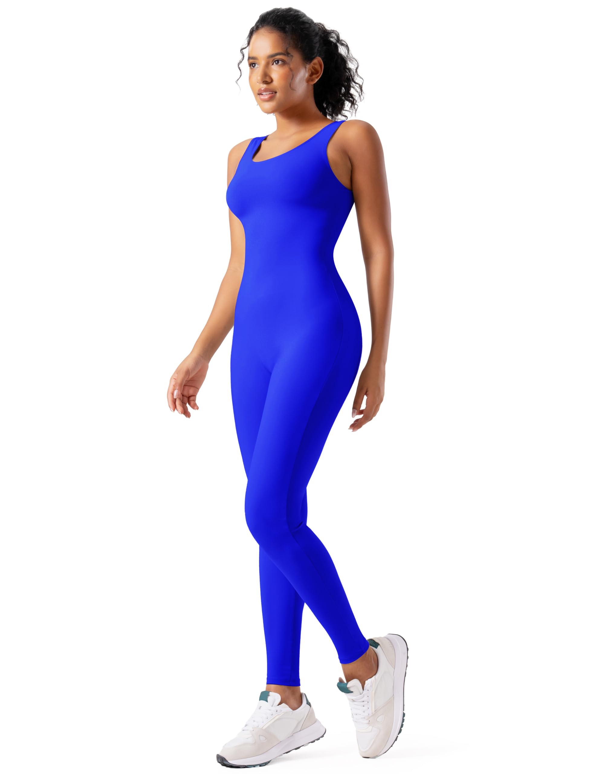 speerise Sleeveless Bodycon Jumpsuit Tank Unitard Tummy Control Bodysuit