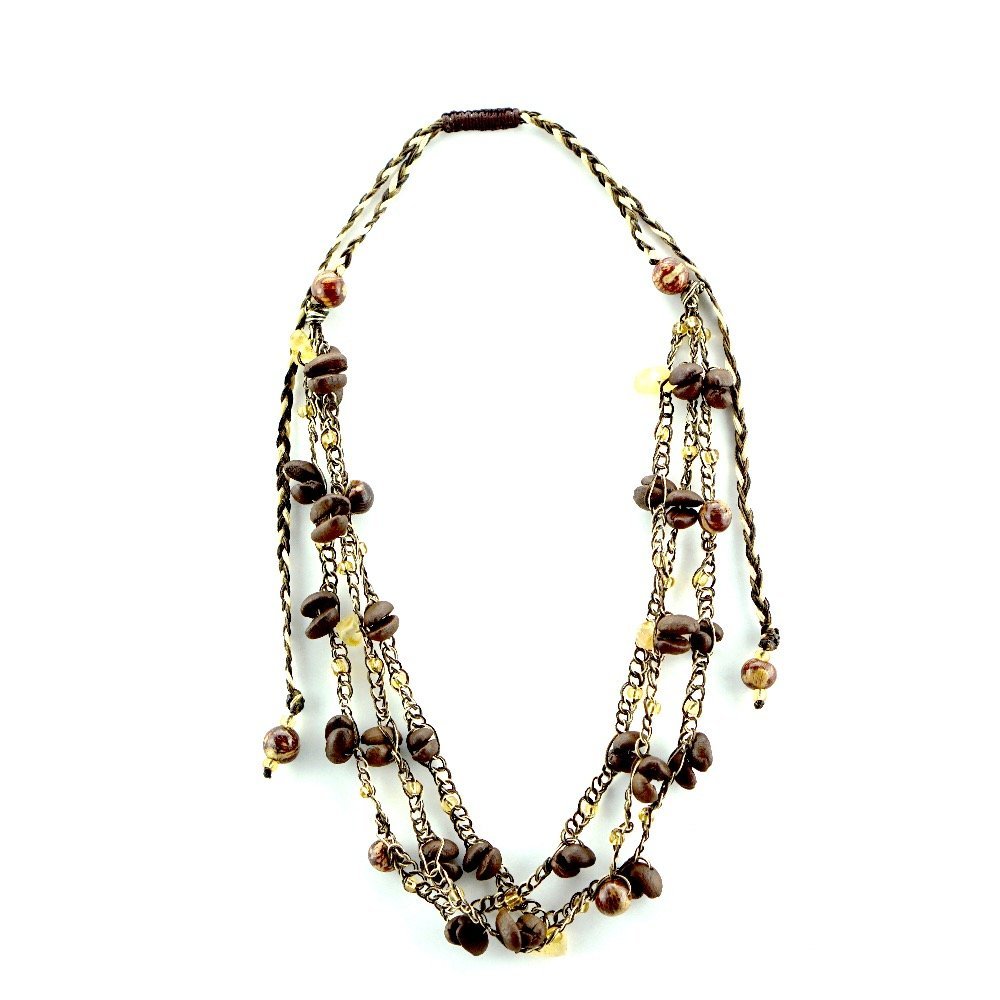 HandmadeCoffee Bean Adjustable Necklace