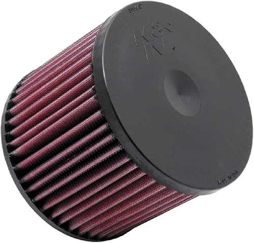K&N Filtro de aire del motor aumenta la potencia y la aceleración, lavable, Premium, filtro de aire de repuesto para automóvil compatible con