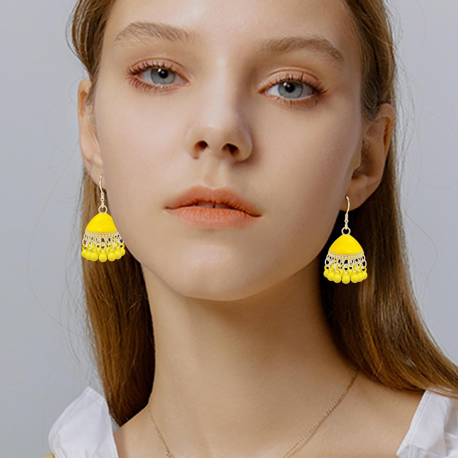 Bohemian Acrylic Gold Ball Chandelier Lightweight Dangle Drop Earrings Gorgeous Fringe Bird Cage Hook Earrings For Women Jewelry Gifts - Image 3